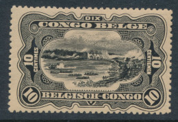 BELGIAN CONGO 1915 ISSUE "BLACK PRINTING" COB 65 LH - Ungebraucht
