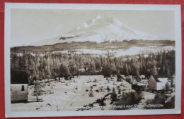 RPPC  Mt Hood From Government Camp Mt Hood Loop Road Oregon Winter Scene     Ref 6441 - Altri & Non Classificati