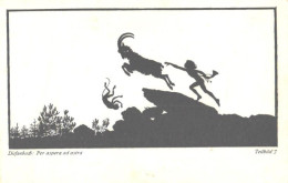 Diefenbach:Per Aspera Ad Astra, 7th Story, Boy With Capricorn And Ape, Pre 1930 - Diefenbach