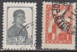 U.R.S.S.  1954  Michel ,     Yvert 1740A, 1730B - Used Stamps