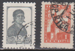 U.R.S.S.  1954  Michel ,     Yvert 1740A, 1730B - Oblitérés