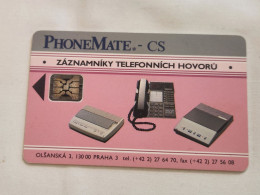 CZECHOSLOVAKIA-(C19B)-PHONE MATE-CS-(1)-(C2B140735)-(150 Units)-tirage-50.000-used Card - Czechoslovakia