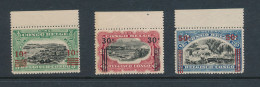 BELGIAN CONGO 1921 ISSUE  VARIETY 86A/89A/90A  MNH - Ungebraucht