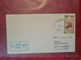 Lettre  SOUDAN KHARTOUM 1964 VOL INAUGURAL LUFTHANSA KHARTOUM TRIPOLIS - Sudan (1954-...)