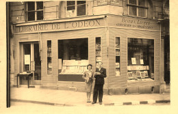 Paris 6ème * Carte Photo * Librairie De L'Odéon , Angle Place De L'odéon & Rue Crébillon * Libraire Commerce Magasin - District 06