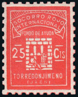 Jaén - Guerra Civil - Em. Local Republicana - Torredonjimeno - Allepuz * 8 "25 Cts. SRI" - Republican Issues