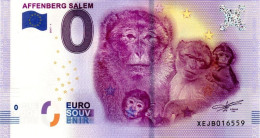 Billet Touristique - 0 Euro - Allemagne - Affenberg Salem (2017-1) - Privéproeven