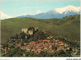 ALRP9-0919-66 - CASTELNOU - Le Village Dominé Par Le Chateau Féodal Des Xe Et XIe Siècles - A Droite Le Canigou  - Ceret