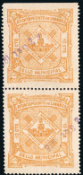 Jaén - Viñetas - S/Cat O Pareja - 1898 - "Linares - 10 Cts. Sello Municipal" - Usati