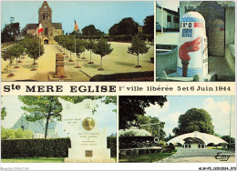 ALWP5-0437-50 - SAINTE-MERE-EGLISE - L'église Et La Place Du 6 Juin 1944 - Sainte Mère Eglise