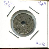 10 CENTIMES 1924 DUTCH Text BELGIEN BELGIUM Münze #AU602.D.A - 10 Cent