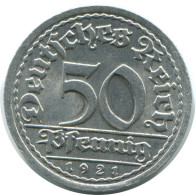 50 PFENNIG 1921 F DEUTSCHLAND Münze GERMANY #AE423.D.A - 50 Rentenpfennig & 50 Reichspfennig