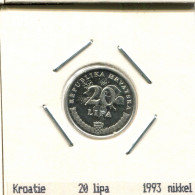 20 LIPA 1993 CROATIE CROATIA Pièce #AS556.F.A - Croatia