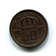 50 CENTIMES 1975 DUTCH Text BELGIEN BELGIUM Münze #BB388.D.A - 50 Centimes