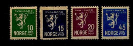 Norway - 108/111 - MH - Unused Stamps