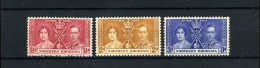 Northern Rhodesia - Coronation 1937 -  MH - Rhodésie Du Nord (...-1963)