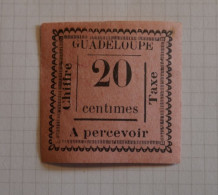 DR12 GUADELOUPE   TAXE 20C TRACE  CH.  1884  ++ + - Unused Stamps