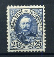 Luxembourg - 62 - MH * - 1891 Adolphe Voorzijde