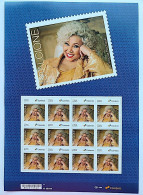 SI 23 Brazil Institutional Stamp Alcione 50 Years Of Career Black Music Woman 2024 Sheet - Personalized Stamps