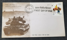 India 175th Anniversary Of Skinners Horse 1978 Tank War (FDC) *see Scan - Lettres & Documents