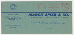 Meter Cover Netherlands 1941 Shipping Agency - Marck Spier Nijmegen - SMN - HAL - KNSM  - Bateaux