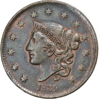 États-Unis, Cent, Coronet Head, 1835, Philadelphie, Cuivre, SUP, KM:45.2 - 1816-1839: Coronet Head