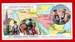 Chromo Aiguebelle : Série Les Grandes Voies Ferrées. Paris à Constantinople. - Aiguebelle