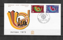 EUROPA 1973 -,Enveloppe Premier Jour - Y&T N°226-227 - FDC