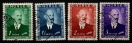 NORVEGE  -    1946 . Y&T N° 285 à 288 Oblitérés.  Roi  Haakon VII - Used Stamps
