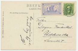 Card / Postmark Sweden ( 1908 ) TBC / Tuberculosis Seal Viking Ship - Ships