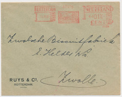 Meter Cover Netherlands 1931 Freight Forwarders Ruys And Co. - Bateaux
