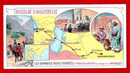 Chromo Aiguebelle : Série Les Grandes Voies Ferrées. Le Transcaucasien Vers Samarkand. - Aiguebelle