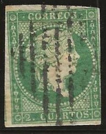 Espagne      .  Y&T   .   38  (2 Scans) .  Papier Sur La Gomme    .     1855    .     O   .     Oblitéré - Gebruikt