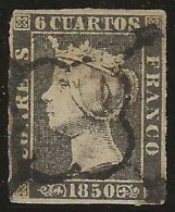 Espagne      .  Y&T   .   1 (2 Scans) .     1850   .     O   .     Oblitéré - Gebruikt