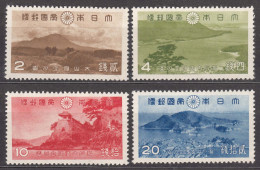 Japan 1939 Pictorials Landscapes Mi#276-279 Mint Never Hinged - Ongebruikt