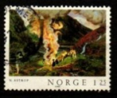 NORVEGE   -  1980.   Y&T N° 779 Oblitéré.  Tableau De  ASTRUP - Used Stamps