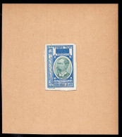 UBANGI-CHARI(1930) Emile Gentil. Imperforate Proof In Blue Windowed On Car Stock. Scott Type D4. - Sonstige & Ohne Zuordnung