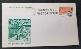 India 3rd World Book Fair New Delhi 1978 Reading (FDC) *see Scan - Lettres & Documents