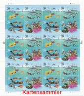 USA Mi. Nr. 2500-2503 Wunder Der Meere - Kleinbogen - Siehe Scan - Blocks & Sheetlets