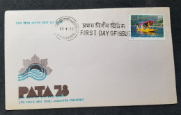 India 27th Pacific Area Travel Association Conference PATA 1978 Boat Ship (FDC) *see Scan - Lettres & Documents