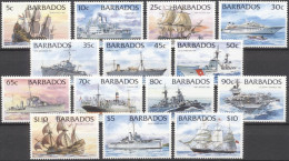 Barbados 1994, Ships, 14val - Bateaux