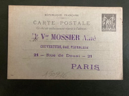 CP EP SAGE 10c NEUVE Vor MOSSIER Ainé PARIS - Bijgewerkte Postkaarten  (voor 1995)