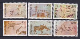 225a ZIMBABWE 1982 - Y&T 33/38 - Art Rupestre Prehistoire - Neuf **(MNH) Sans Charniere - Zimbabwe (1980-...)