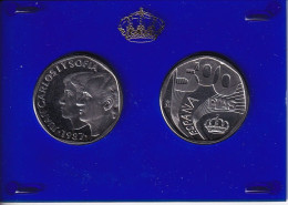 MONEDAS DE PRUEBA DE ESPAÑA DE 500 PESETAS DEL AÑO 1987 EN ESTUCHE ORIGINAL (COIN) - Mint Sets & Proof Sets