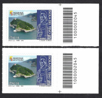 Italia 2020; Isola Del Tino Con Il Faro Di San Venerio; 2 Barre Opposte. - Barcodes