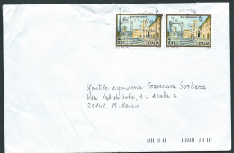 Italia 2002; San Gimignano, Emesso Nello Stesso Anno, Coppia Su Busta. - 2001-10: Poststempel