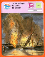 Le Sabordage Du Brik De Bisson Grèce Bateau Fiche Illustrée Cousteau  N° 955 - Barche