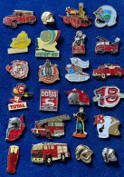 77831-collection De 24 Pin's. .Sapeurs Pompiers. 18. - Firemen