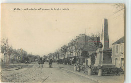 30091 - CRETEIL - GRANDE RUE ET MONUMENT DU GENERAL LADREIT - Creteil