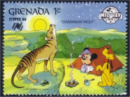 460 Grenada Disney Tasmanian Wolf Loup Tasmanie MNH ** Neuf SC (GRE-73d) - Chiens